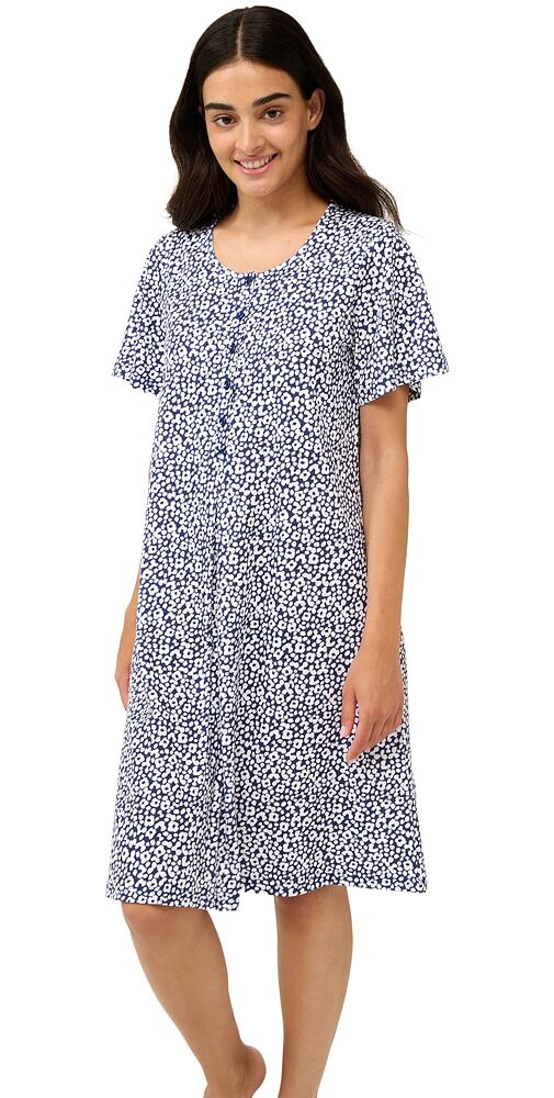 Bavlněná kojící a těhotenská noční košile Vamp 22222 blue peony