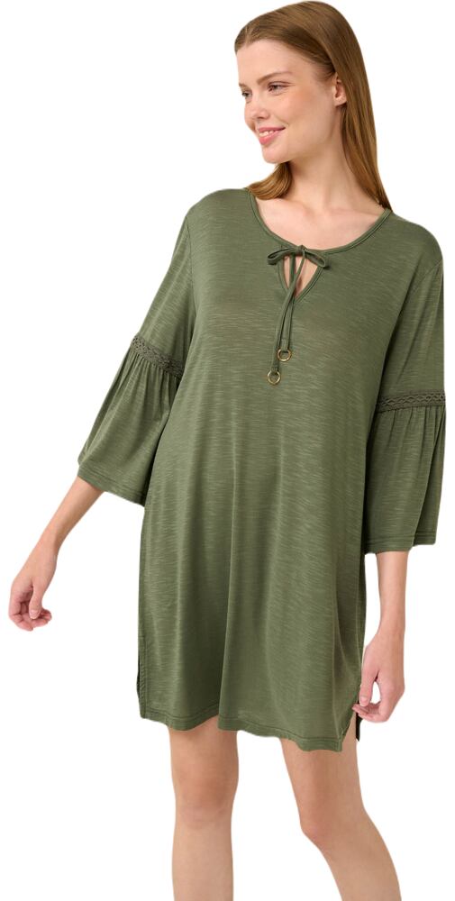 Viskózové letní šaty Vamp 22502 green olive