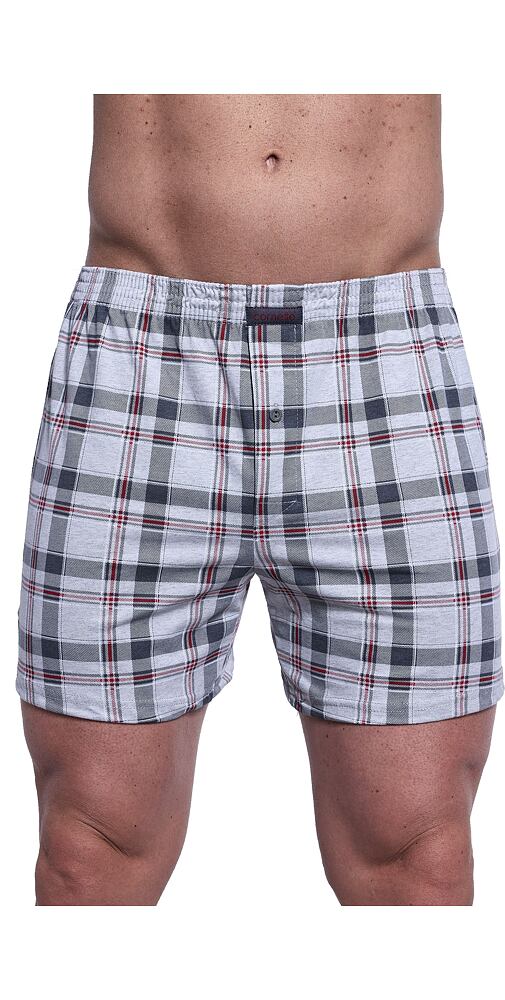 Bavlněné trenýrky do podkovy Cornette Comfort 002/303 šedá kostka