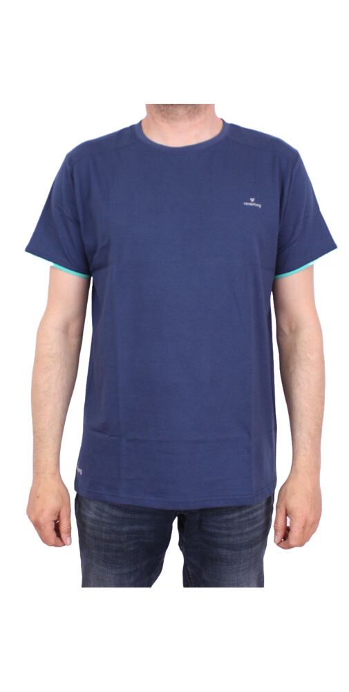 Pánské tričko s krátkým rukávem Vanderberg 00206 tmavá jeans