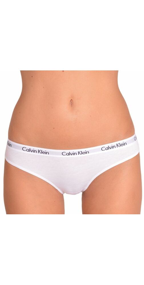 Bílé spodní kalhotky Calvin Klein QD3588E