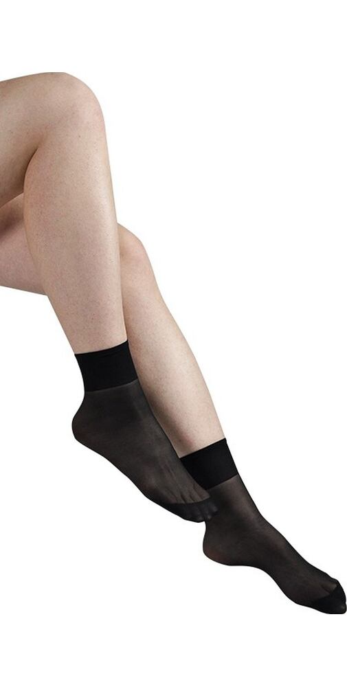 Černé silonkové ponožky Aries