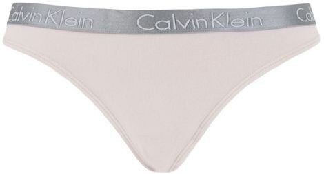 Pudrové dámské kalhotky s širokou gumou Calvin Klein