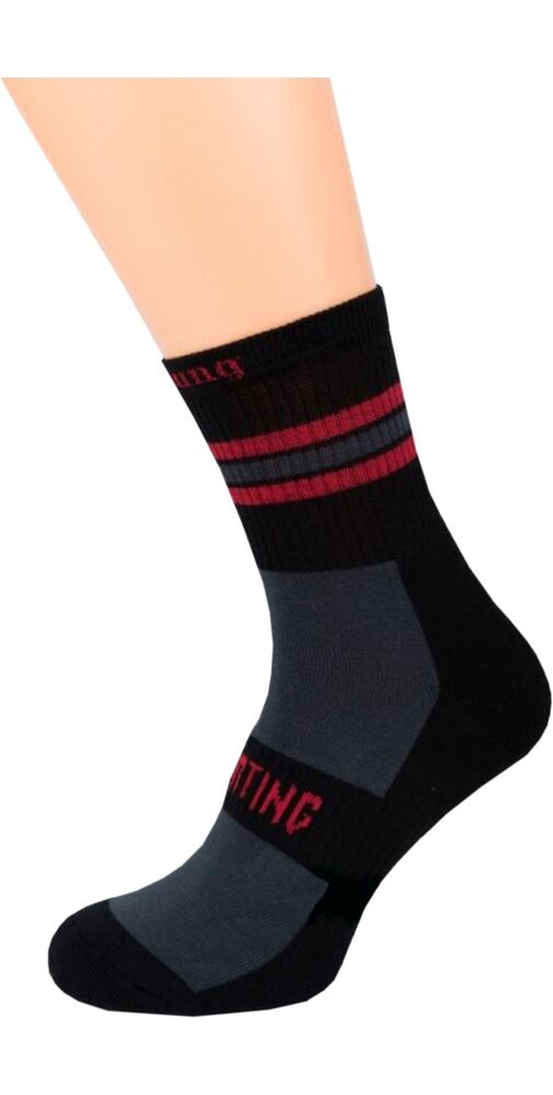 Z části hřejivé ponožky Gapo Sporting Půl černé