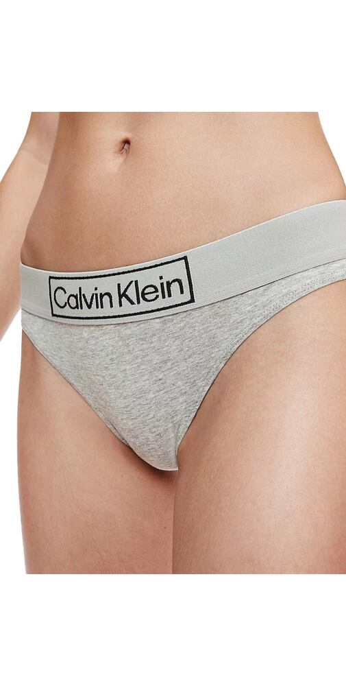 Kalhotky pro ženy Calvin Klein Reimagined Heritage QF6775E šedý melír