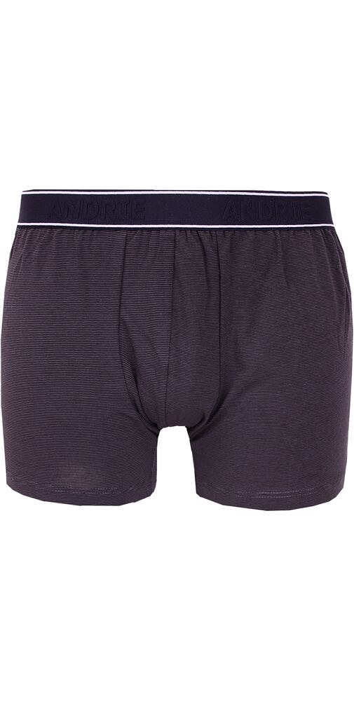 Pánské boxerky s přiznanou gumou v pase Andrie PS 5624 grafit