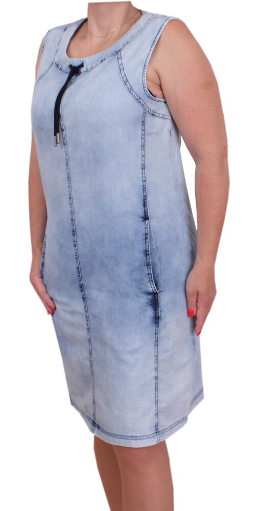 Šaty se stahovací šňůrkou Linda 71890 sv. jeans
