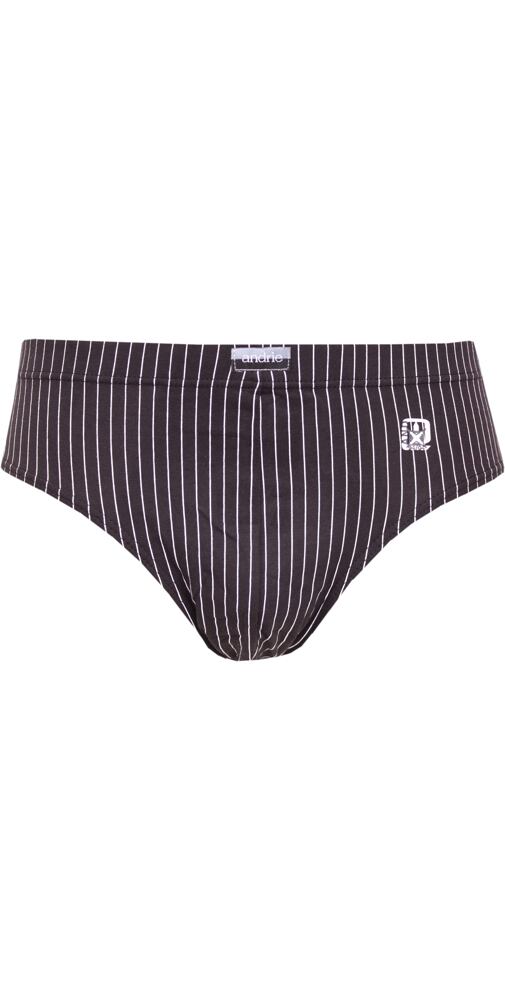Pánské slipy bavlna/lycra Andrie PS 3537 černé