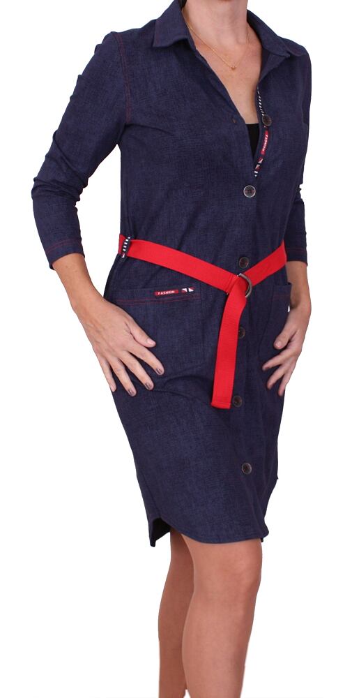 Košilové šaty i pro plnoštíhlé dámy Haillo tm.jeans