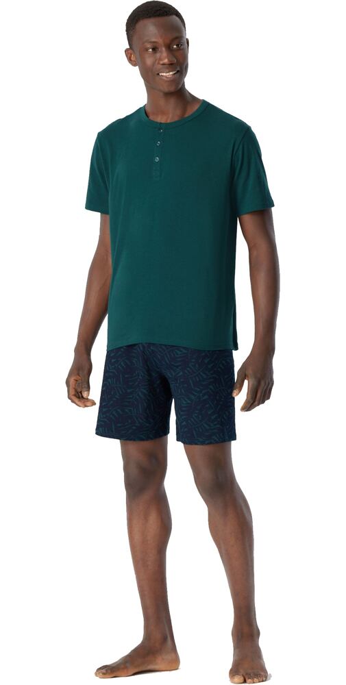 Mladistvé krátké pyžamo pro muže Schiesser 179106 zelené