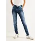 Slim fit džíny s vysokým pasem Toronto Cecil 376494 mid blue 