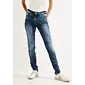 Slim fit džíny s vysokým pasem Toronto Cecil 376494 mid blue 