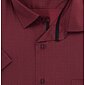 Pánská košile AMJ s krátkým rukávem Comfort slim VKSBR 1356 bordo