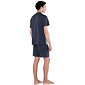 Pohodlné pánské pyžamo s knoflíkovou légou 20644