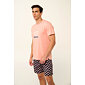 Bavlněné pánské pyžamo Vamp s krátkými kalhotami 22660 coral pink