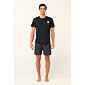 Bavlněné pánské pyžamo Vamp s krátkými kalhotami 22603 dark gray