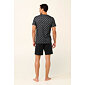 Bavlněné pánské pyžamo Vamp s krátkými kalhotami 22601 dark gray