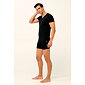 Pánské tričko Vamp Micromodal s výstřihem do V 22852 black