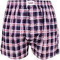 Pánské plátýnkové trenýrky Climber 3100C54 navy-red kostička