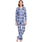 Propínací pyžamo pro ženy Vamp! Sydney 15426 blue