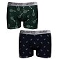 Pánské boxerky John Frank JF2BEF23 navy-zelené
