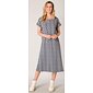 Vzorované dámské šaty Yest 0002736 bílo-navy