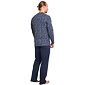 Bavlněné dlouhé pánské pyžamo Pleas 177573 modré