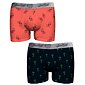 Pánské boxerky John Frank JF2BEF28 duo pack navy-coral