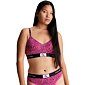 Podprsenka Calvin Klein Bralette collection 1996 QF7218E pink vzor