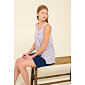Dámské bavlněné pyžamo s krátkými kalhotami Vamp 22301 blue peony