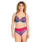 Plavky lehce vyztužené vyšší kalhotky Triola 89257/92 fuchsia