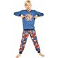 Dlouhé pyžamo pro kluky Cornette Kids Pumpkin tm.jeans