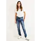 Slim fit džíny s vysokým pasem Toronto Cecil 376494 mid blue 