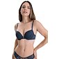 Dámská krajková push up podprsenka Sassa 25391 navy