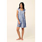 Bavlněná kojící a těhotenská noční košile Vamp 22220 blue peony