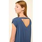 Letní noční košile s potiskem mušlí Vamp 22051 blue raf