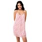 Květinová letní noční košile Vamp s krajkou 22811 pink blush