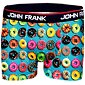 Boxerky pro muže s barevným potiskem John Frank 341 donuts blue