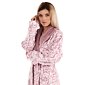 Dámský župan z flanel fleece Vestis Flora šál lila vzor