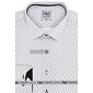 Elegantní pánská košile AMJ Comfort Slim Fit VDSBR 1292 bílo-černá
