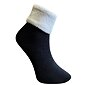 Ponožky s ovčí vlnou Matex 838 Helena Merino černo-bílá