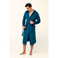 Pánský župan Frottee se zipem Vamp 22587 blue lyons