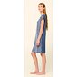 Letní noční košile s potiskem mušlí Vamp 22051 blue raf