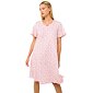 Bavlněná noční košile Vamp 22258 pink dove