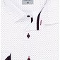 Detail košile AMJ Comfort VDBR 1189 bílo-vínová