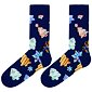 Dámské ponožky s obrázky John Frank WJFLSFUN-CH19 modré