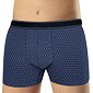 Pánské boxerky s přiznanou gumou v pase Andrie PS 5651 modré