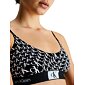 Calvin Klein String Bralette Ck96 QF7216E černobílá