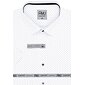 Elegantní košile pro muže AMJ Comfort VKBR 1277 bílo-grafit