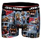 Pánské vtipné boxerky John Frank JFBD355 spy blue